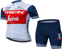 Radtrikot-Sets Herren Kurzarm Fahrradbekleidung Set MTB Team Fahrradtrikots Hemden Oberteil mit Trägerhose8466388