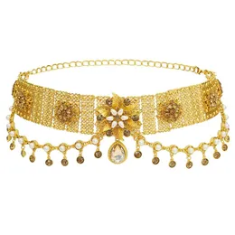 Correntes de barriga Us Warehouse Estilo Gold Sier Liga Borboleta Flor Forma Cintura Cadeia Senhoras Dança Jóias Com Strass Pingente Drop Dhogz