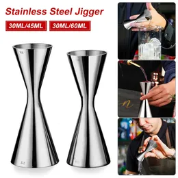 Çubuk Araçlar Çift Jigger Barmen Paslanmaz Çelik Tedbir Kokteyl İçecek Şarap Shaker Bar Aksesuarları 30-45/30-60ml 1 oz 2oz 231214