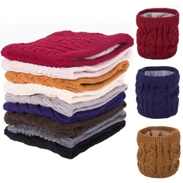 Lenços lenço de inverno para homens de lã de pelúcia pescoço de lã de malha snood mulheres rosto capa mais quente caxemira grossa