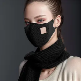 sciarpa con maschera di lusso leggera invernale regalo moda protezione tridimensionale per il viso sciarpa con maschera calda e fredda antivento traspirante per equitazione all'aperto