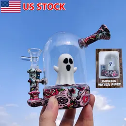 5 inch Ghost Silicone Hookah Shisha Smoking Bong Water Pipe+Glass Bowl +Gift Box