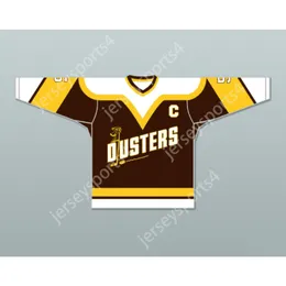 Custom Rod Binghamton Broome Dusters Brown Hockey Jersey 5 Nowe top zszyte S-L-XL-XXL-3XL-4XL-5XL-6XL