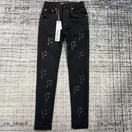 Ksubi Designer Heren Paars Gescheurde Rechte Normale Jeans Denim Tranen Gewassen Oude Lange Zwarte Gestapelde Paarse Merk Jeans 2552