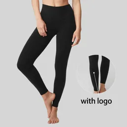 Novas leggings esportivas femininas estiramento de secagem rápida preto calças de yoga 20 cores treino ginásio calças de cintura alta leggings lu #2212 23