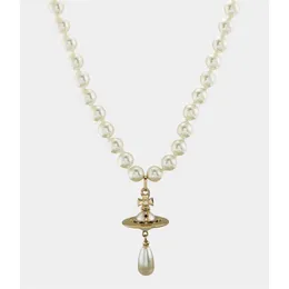Роскошная жемчужная цепочка, спутниковое колье, элегантное ожерелье с подвеской на ключице, ожерелье в стиле панк, жемчуг в стиле барокко, эффектные ожерелья на свадьбу Par272I