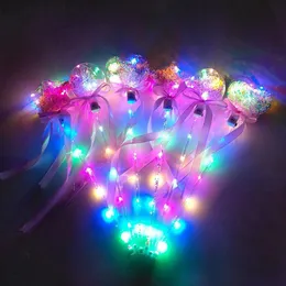 Bastone luminescente Light-Up Palla magica Giocattoli per bambini Bacchetta Glow Ball Toy Stick Led in gomma per il compleanno Principessa Halloween Kid Gift3107