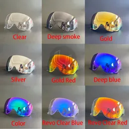 Occhiali da esterno Visiera per casco da moto arcobaleno scudo fumo colorato lente oro argento per SHOEI JO EX ZERO CJ 3 Half retro 231213