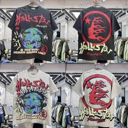 Men's T-Shirts Hellstar T-shirts Street Hip Hop Fashion bet Print HELL STAR Short Sleeve T Shirt Men Women T231214