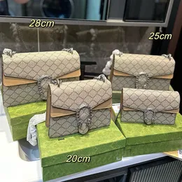 5A Kalite Dionysusy Çanta Cüzdan Tasarımcı Omuz Çantası Tüm Boyut Crossbody Çantalar Cüzdan Zinciri Çapraz Vücut Çanta Çanta Çanta GG Yılan Toka Çantası Siyah Beyaz Çanta