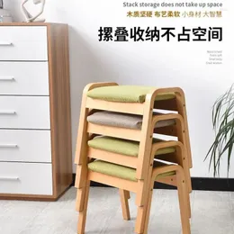 Kitchen Storage Home Living Room Fashion Creative Solid Wooden Stool