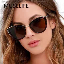Óculos de sol muselife cateye óculos de sol feminino vintage gradiente retro gato olho óculos de sol feminino uv400l231214