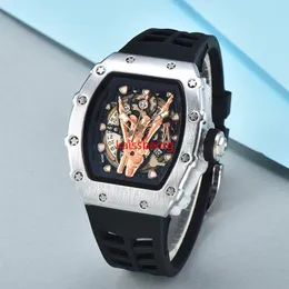 Fashion Creative Rotating Movement Position Mineral Armerced Glass Men's 9791-J Wine Barrel Quartz Watch Devil's Hand 2023 AW