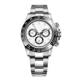 Montre pour hommes 116500LN Designer 2813 mouvement automatique saphir montre-bracelet argent céramique lunette 316L acier réglable Fold262D