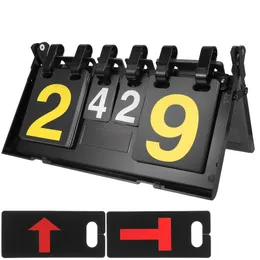 Bolas jogo de bola marcador flip placar digital reutilizável tênis keeper para net basquete scorebook esportes mesa 231213