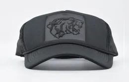 DSQBOSSD2 Casquette tête de tigre hiphop noir imprimé léopard Casquette de baseball incurvée dames maille boucle chapeau hommes039s Casquette camionneur hat7862824