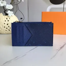 10A Bästa kvalitetsdesignkort Holder Wallet Kort Män Kvinnor Korthållare Purse Coin Nyckelväska Pickan Pocket Interiör Interiör Ficka Koppling Läder Kuvertkort N64038