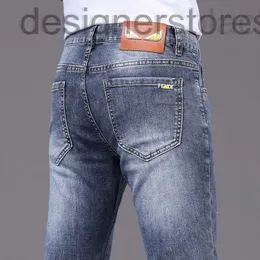 Jeans pour hommes Jeans de marque Designer Little Monster Premium Hommes Printemps / Été Nouveaux pieds élastiques Pantalons Marque de mode Européenne Light Luxury Thin BTD1 HKWD