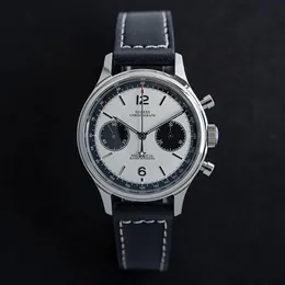 Relojes de pulsera Relojes de pulsera mecánicos para hombres Impermeable Gaviota ST1901 Movimiento Panda Cronógrafo Reloj Luminoso Hands2727