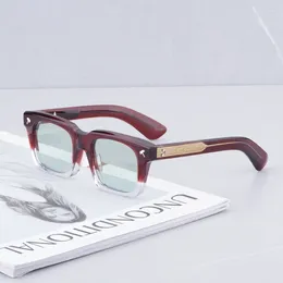 Solglasögon 2023 quentin för män vintage acetat lyxdesigner kvinnor occhiali da sole uomo