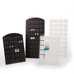 Fashion Plastic 1 Set 10 Pieces 48 72 Holes Earring Holder Jewelry Display Ear Stud Rack Earrings Organizer Holder Jewelry Stand270e