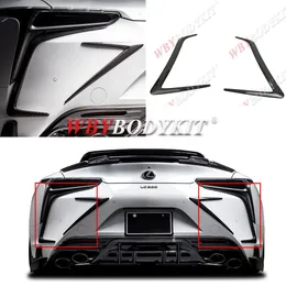 För modell Lexus LC500/H uppgradera kroppssatser för original bakre stötfångare 2 delar set - vänster höger bakre stötfångare förlängningsbil yttre exteriör tillbehör spoiler vinge kol