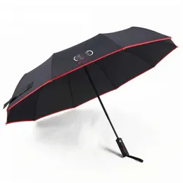 S Per BUDI A3 A4 A5 A6 A7 A8 Q3 Q5 Q7 Q8 Resistente al vento Completamente automatico Regalo pioggia Ombrellone Ombrello da viaggio per auto 0928219e