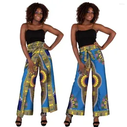 Ethnische Kleidung Multifunktionshose Afrikanische gerade Hose in voller Länge One Size Print Dashiki für Frauen YF158