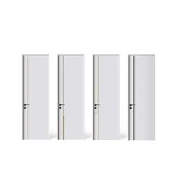 Customized modern and minimalist new wooden doors, indoor silent composite painted doors