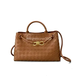 Spalla Andiamo Totes Borsa firmata con fibbia Borsa a tracolla Borsa da donna Borse a mano Vbottega Sotto le ascelle Nuova pelle intrecciata Fiocco singolo Corda in metallo Cesto da donna L724