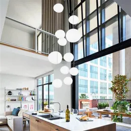 Italien Foscarini Gregg Suspension Lamp Glass Pendant Lights Modern LED Oregelbunden hängande lampa Matsal Kök Ljus Fixturer236Q