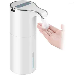 Dispensador de sabão líquido 15Oz/450Ml de espuma automática sem toque - gota de bomba de espuma à prova d'água recarregável