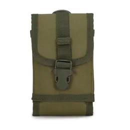 허리 가방 Molle Man Pack Camo Oxford Tactical 다기능 휴대 전화 케이스 Crossbody를위한 작은 야외 Bag288r