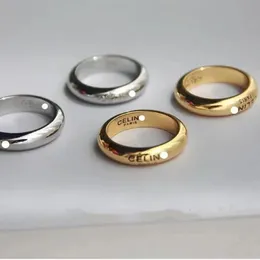 مصمم الأظافر خاتم المجوهرات الفاخرة Midi Love Rings for Women Titanium Steel Speloy Process Process Process Excedities Neاد