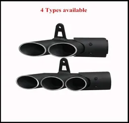 51mm Universal Motorcycle Double Hole Exhaust Muffler Pipe For Yamaha R6 1 Kawasaki Z750 800 Honda CBR100020321487855