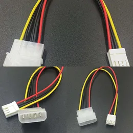 Nya bärbara datoradaptrar Chargers 3st 4 Pin Molex IDE Man till 4P ATA Kvinnlig kabel till disketten Drive Adapter Computer PC Floppy Drive Connector Cord PSU