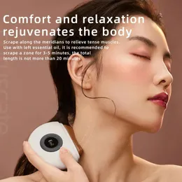 Eye Massager Electric Scraping Board Jade Massager Masaż oka Stick Natural Stone Scraping Szyja Skóra Skała Melon Scraper Narzędzie 231214