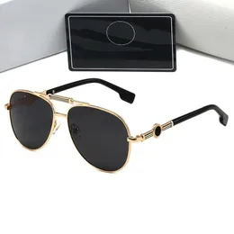 نظارة شمسية معدنية مصمم نظارات شمسية للرجال نظارات واقية من النظارات الشمسية السود