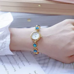 Other Watches BS Small Dial Watch Women Jewelry Lady Wrist Quartz Waterproof Golden Luxury Brand 2023 Relogio Feminin 231214