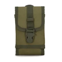 Tabeczki z talii Molle Man Pack Camo Oxford Tactical wielofunkcyjny telefon komórkowy Crossbody dla mężczyzn Małe na świeżym powietrzu Bag219v