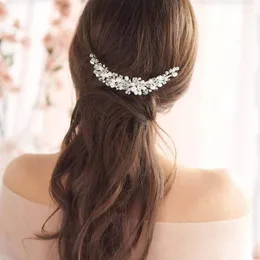 Hair Clips Personalized Bride Handmade Pearl Comb Headdress Wedding Dress Accessories Bridal NA