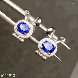 Studörhängen kjjeaxcmy fina smycken naturliga safir 925 sterling silver kvinnor örhängen stöder testklassiker