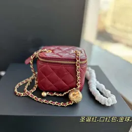 Designer Bag Channel Classic Little Fragrance Fatty Little Golden Ball Box Chain Wrap Mouth Red Envelope Cersatile Style Box Package Diagonal Straddle