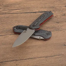 Top Quality BM560 Survival Folding Knife CPM-M4 Stone Wash / Titanium Coated Drop Point Blade CNC G10 Handle EDC Pocket Knives
