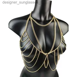 Other Fashion Accessories Bo Chain Sexy Chest Chains Fashion Bo Jewelry Belly Chains for Women Bikini Dress Sweater Accessories Bra Couple Games GiftL231215