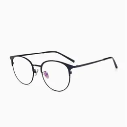 Качественные женские солнцезащитные очки в оправе «кошачий глаз», мужские оправы для глаз в стиле ретро, большие круглые очки по рецепту, женские металлические оптические очки, полные R310U