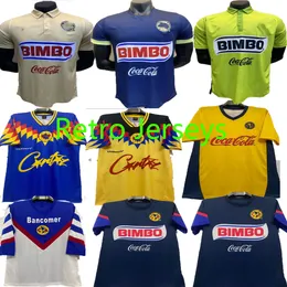 1995 1998 1999 2004 2005 Retro Soccer Jerseys Club America Liga MX O.Peralta C.Dominguez Matheus Mexico R.Sambueza P.Aguilar Retro 95 98 99 04 05 Fotbollskjortor Uniform