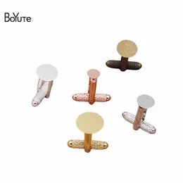 سلاسل النظارات Boyute 20 قطعة سليوت المعدنية النحاس الفرنسي الكفة الفرنسية مع 681012mm قاعدة مسطحة DIY الفراغ