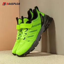 Athletic Outdoor Baasploa Children Sport Shoes Lightweight Running Shoes For Boys Kids Summer Breathable Casual Sneakers Hookloop Antiskid Outdo 231215