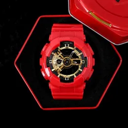 Новые часы G110, модный атмосферный стерео циферблат, 3D-дизайн, выпуск кровотечения, уникальная металлическая коробка с ограниченным логотипом для пузырьковой упаковки292p